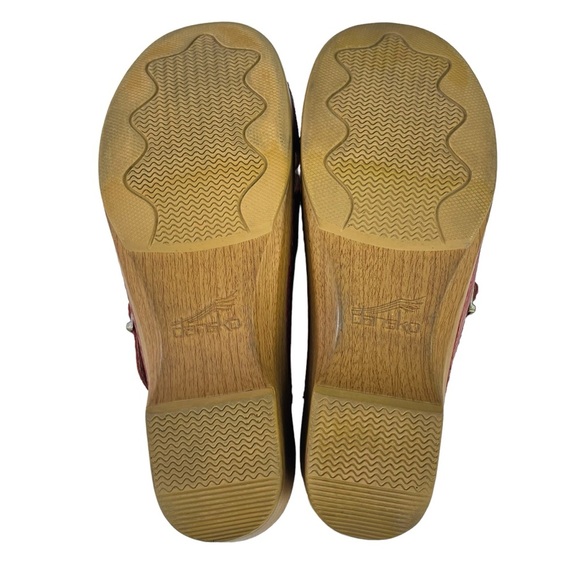 Dansko Leather Cross Strap Block Heels Sandals Womens Size US9.5-10  EU40 - Picture 10 of 13